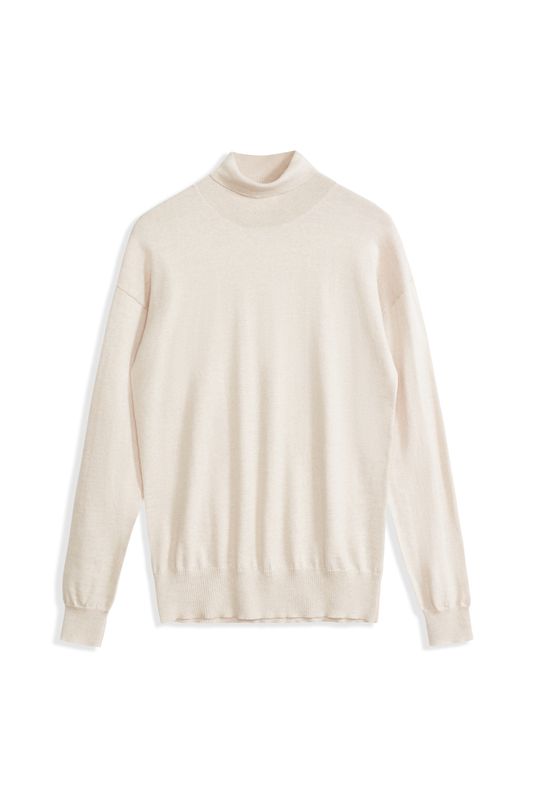 PULL COL ROULÉ EN PURE LAINE POUR HOMMES