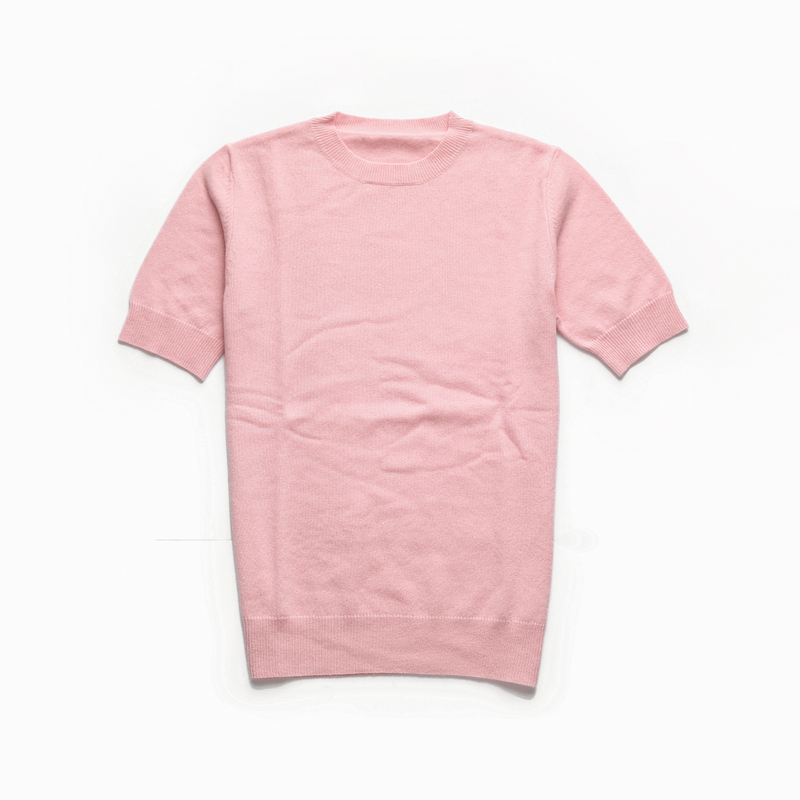 T-shirt en cachemire à manches courtes