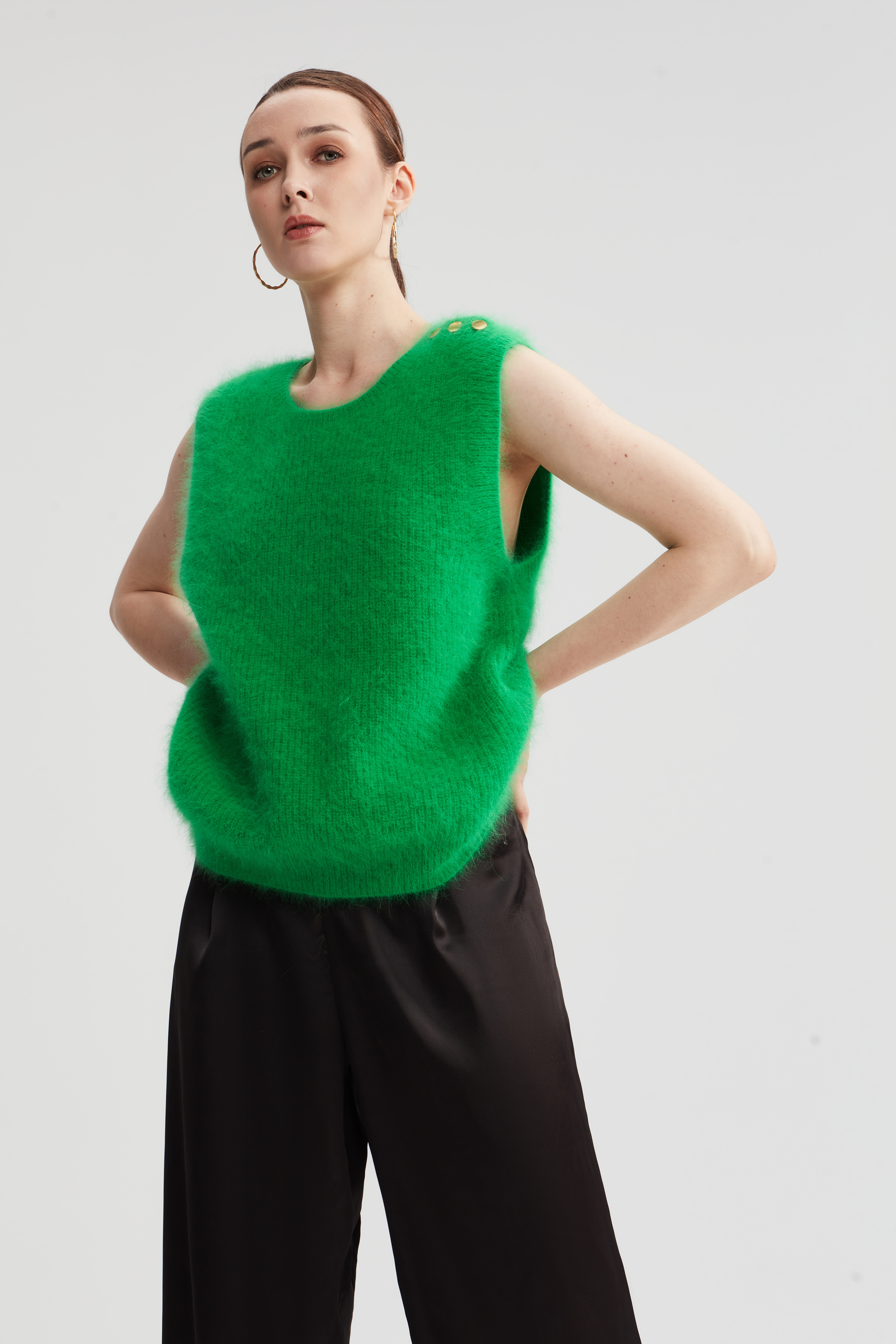 Gilet moelleux sans manches